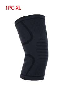 1pc S/M/L/XL Spring Outdoor Black Knee Pads, Elastic Sports Anti-Slip Soft Breathable Knee Pads Suitable For Dance, Volleyball, Basketball, Football, Tennis, Running, Fitness, Cycling - Black - View 11