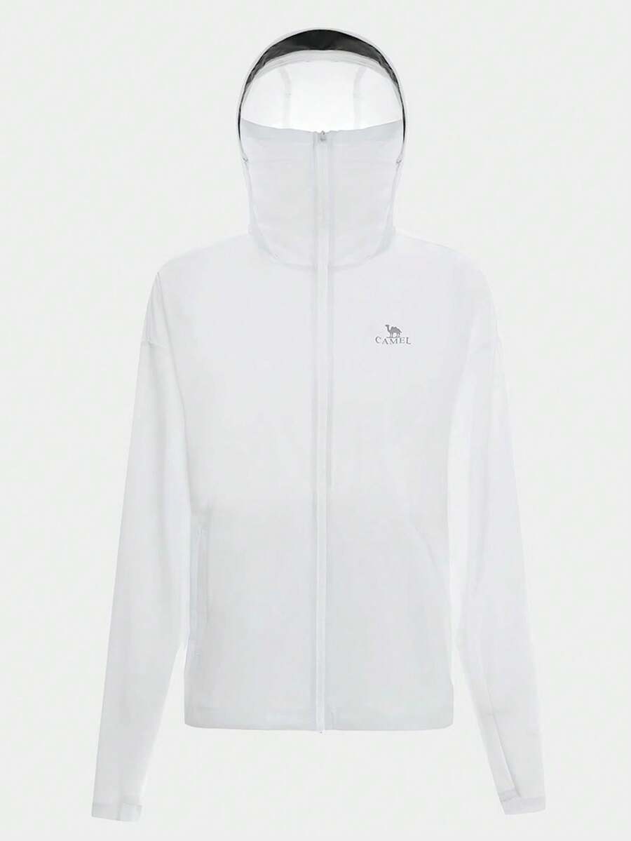 CAMEL CROWN Women's Summer Sunscreen Professional Cooling Knit Hooded Jacket - Endless White - View 1