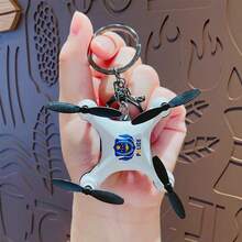 非电动仿真无人机挂件，精致创意卡通迷你无人机系列钥匙扣小礼物挂件，适合儿童背包、汽车钥匙 - 彩色 - 查看 6