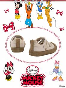 Disney 1 đôi giày thể thao trẻ em hợp tác cùng , thích hợp cho mặc hàng ngày, lễ hội, thể thao, hoạt động ngoài trời, thoải mái, chống trơn trượt, thoáng khí (Giày thể thao bé trai, giày trượt ván bé trai, giày thể thao trẻ em, giày thể thao bé gái, giày trượt ván bé gái) - Màu be - Xem 3