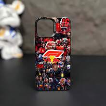 F1 Racing Team Collage Phone Case What Stylish Design What Anti-Slip Protection Compatible With  12, 13, 14, 15 Pro,  14 Plus,  15, 16 Pro Max,  17,  17 Pro,  17 Pro Max, And  17 Air. Made Of TPU Material, It Provides Anti-Slip And Anti-Drop Protection, Features A Stylish Design, High Aesthetic Appeal, And A Comfortable Feel. It's A Great Gift For Yourself, Family, Friends, And Loved Ones. - Black - View 2
