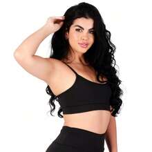 Work Fitness Kit Of 2 Premium Reinforced Polyamide Strappy Sports Bras For Gym Use - Black and Caramel - View 4