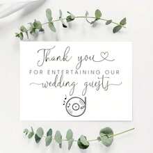 1pc Thank You For Entertaining Our Wedding Guests, Wedding Day Thank You Card To DJ, DJ Thank You Card, DJ Card Mother's Day Graduation - Multicolor - View 8