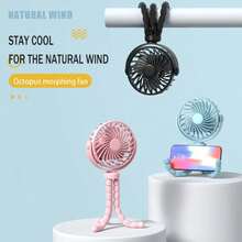 OBOVAY 360° Rotating 8-Blade Design Baby Stroller Clip-On Handheld Electric Fan, 500mAh Rechargeable, Suitable For Home, Office And Travel - Multiple Styles - View 8