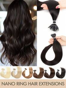 Tóc nối nano hạt 12-22 inch, kẹp tóc nano vô hình giúp tăng chiều dài hoặc độ dày, phù hợp cho nhiều dịp khác nhau. - Nhiều màu - Xem 1