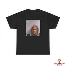 Plus Size-Funny Men's And Women's Round Neck T-Shirt Women's Fashion T-Shirt Destroy, Lonely Mugshot 2025 Unisex Heavy Cotton Tee - 黑色 - 查看 7