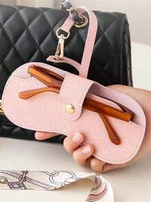 1/2pcs Glasses Organizer Bag,Portable Sunglasses Storage Pouch,Fashionable Versatile Eyeglass Holder, Glasses Case For Women, Travel Sunglasses Protective Cover,Travel-Friendly, Design Travel Essentials Travel Accessories Travel Must Haves - 彩色 - 查看 4