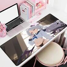 Game Blue Archive Sexy Girl Sorasaki Hina Mousepad Large Gaming Mouse Pad LockEdge Thickened Computer Keyboard Table Desk Mat - cao su - Xem 7