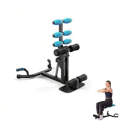 Squat Machine Glutes Workout ,Adjustable Resistance Foldable Exercise Equipment Leg Exercise Machine,Targets Glutes, Quads, Hamstrings, Core, & Abs For Low Impact Lower Body Workouts,Father's DayGift