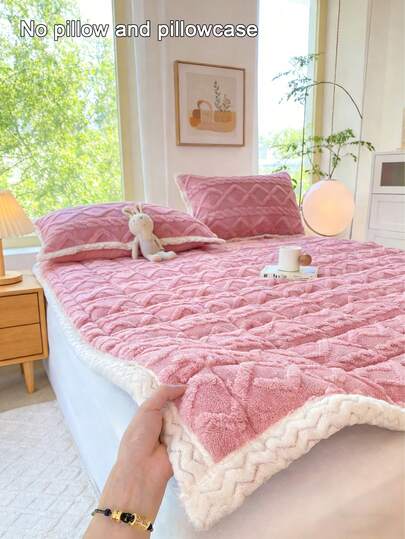 1 pezzo Spesso e caldo tappetino in taffetà per materasso, cuscino per stuoia tatami per uso domestico (esclusi federa e cuscino), adatto per camera da letto, hotel, dormitorio in autunno, inverno, primavera