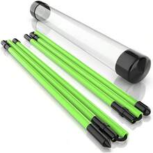 2 Pack Premium Golf Alignment Sticks, 48 Inches Fluorescent Green Golf Training Aid For Aiming, Putting, Full Swing, Collapsible Golf Swing Trainer With Clear Tube Sleeve For Easy Carrying - 1__ - 查看 1