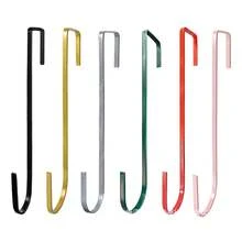 [Quantity] Pcs/Set Christmas Wreath Hanging Hooks, Metal Retractable Christmas Door Hooks, Wreath Hangers, Christmas & Valentine's Day Decor - Multicolor - View 9