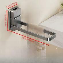 1pc Strong Suction Cup Foldable Clothes Drying Rack, Indoor Balcony Wall-Mounted Laundry Hanger Without Drilling - Multicolor - View 2