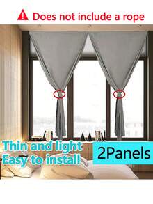 1 件自粘遮光窗帘,无需钻孔,100% 遮光布,适用于窗户、门、卧室、地下室 - 隔热、厨房遮光、四季使用、秋季装饰、秋季装饰、房间装饰 - 灰色 - 查看 29