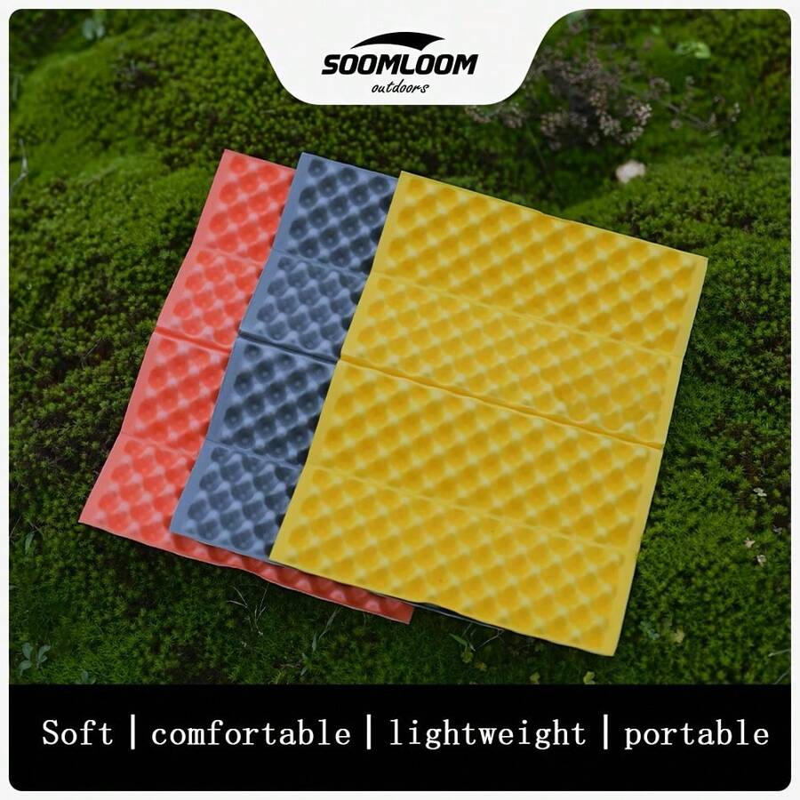 1pc Outdoor Portable Foldable Small Cushion Mat, Egg Tray Pad, Anti-Slip Pad, Honeycomb Pad - Multicolor - View 1