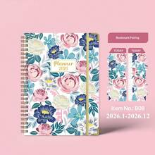 1 pieza Cuaderno de planificador con espiral, cuaderno de agenda de negocios de estilo sencillo, diario de acción, bloc de notas para plan de negocios - Multicolor - Ver 13