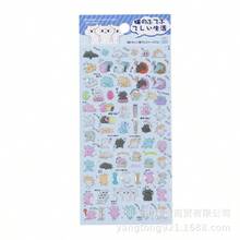 3D立体贴纸套装，防水，可爱动物图案，适合女孩和儿童，迷你剪贴簿日记装饰透明奖励贴纸，礼品，装饰品。是时尚家居装饰、派对装饰、生日礼物和各种节日礼物的完美之选。时尚单品。 - 彩色 - 查看 9