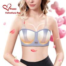 Masajeador eléctrico inteligente de temperatura constante y vibración para masaje de senos, recargable y multifuncional - para uso doméstico, sujetador deportivo. - Multicolor - Ver 10