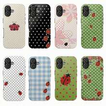 8 Vers Ladybug Polka Dots Tough Phone Case, Cutest Design Case Cover With  17 Promax & More - Free Trial - View 3
