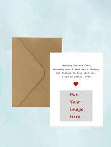 Customized Photo Cards With Envelopes, Customized Birthday Cards With Photos And Envelopes, Personalized Photo Greeting Cards With Envelopes, Wedding Cards With Envelopes, Personalized Christmas Postcards, Customized Cards For Occasions Like Love, Birthday, Remembrance, Anniversary - Multicolor - View 9
