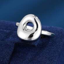 1pc Minimalist Letter Design Adjustable Open Ring For Women - Multicolor - View 44