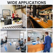 TICONN 5.5x 8.5 Acrylic Sign Holder, L Shape Clear Sign Stand For Displaying, Plastic Paper Holder For Office, Store, Restaurant (Vertical 12 Pack) - J - View 8