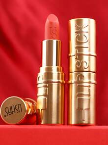 Son lì USHAS, lâu trôi, chống thấm nước, chất son satin mềm mịn, lớp finish lì như nhung, ánh vàng óng ánh, phù hợp với mọi tông da. - #04 - Xem 4