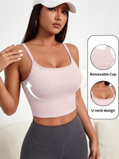  MFVIM Women's Yoga Racerback Tank Top, Seamless Backless Workout Vest For Outdoor Running, Fitness, Pilates, Gym Exercise, Versatile Sports Bra For Spring/Summer