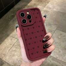 Elegant Bow Pattern Red Phone Case With Camera Protection For IPhone 17 17pro 17promax 16Pro,16ProMax,14,15,16,13,14,15,12,11 Promax,Plus,For Samsung S26PLUS,S26/S25/S23/S23/S24,A54,A53,A52,Glossy,Rugged Durable, Scratch-Resistant, And Stylish A Perfect Gift. - Nhiều màu - Xem 2