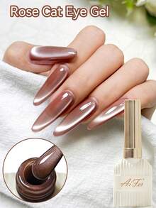 AiFer 1瓶15毫升磁性猫眼凝胶指甲油，玫瑰红猫眼凝胶指甲油，可卸凝胶，适合所有季节的美甲设计。 - Rose & Glow - 查看 8