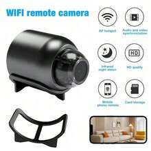 1/2/3 piezas Cámara de mini con detección de movimiento, ángulo de visión amplio de 180° 1080P Cámara para mascotas con aplicación móvil, adecuada para el hogar, habitación, oficina, exterior - Multicolor - Ver 2