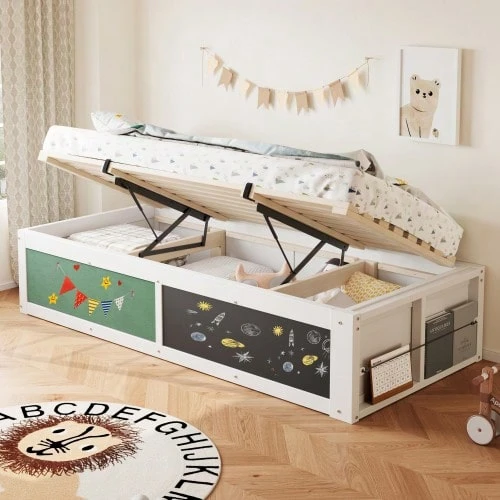 Kids Bed Frames, Headboards & Footboards - White - View 1
