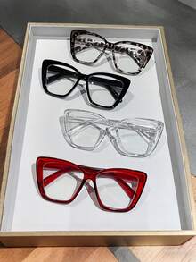 4 Pairs Cat Eye Style Glasses - Versatile, Face-Fitting, High-Quality Fashion Glasses Suitable For Daily Wear, Back To School, Street Photography, Weekend Outfits - Multicolor - View 7