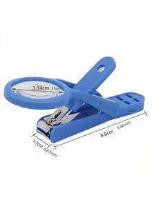 Modern Stainless Steel Nail Clipper Set With Rotating Magnifier, Suitable For Elderly To Precisely Trim Fingernails And Toenails, Includes Sharp Edged Manicure And Pedicure Tools - Multicolor - View 3