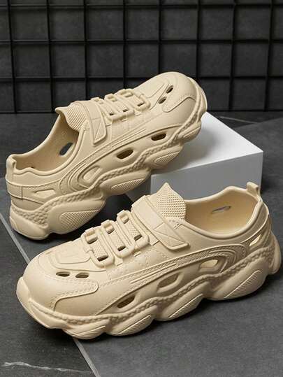 男女通用夏季户外防滑EVA透气凉鞋，运动耐穿洞洞鞋，沙滩拖鞋，户外钓鱼徒步鞋，浴室拖鞋，舒适休闲情侣木屐