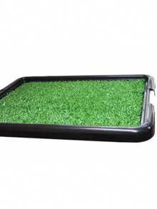 SANITÁRIO BANHEIRO CANINO COM GRAMA SINTÉTICA BRINQPET - Verde - Visão 4