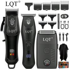3pcs/2pcs Multi-Functional Haircut Tools, Professional Wireless Hair Clipper With USB Charging And LED Display, Men's Beard Trimmer Set, Precision T-Blade Trimmer, Electric Shaver With Travel Lock, Christmas Gift For Men - Black - View 11