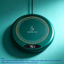 Smart Rapid Heating Coaster | 3 Temperature Settings (55-75°C) With LED Display, USB Powered Auto Shut-Off And Gravity Sensor, Non-Slip Tempered Glass Panel, Fits Multiple Cup Sizes, Perfect Gift For Home, Office, Coffee & Tea Lovers - 彩色 - 查看 12