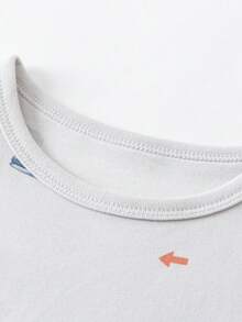 mini bala Kids Thermal Underwear Set, Soft & Antibacterial Fabric, Breathable, Cute Nordic Style Fall Winter Base Layer - Gray Blue - View 6