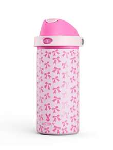Meoky 18oz Vacuum Insulated Water Bottle with 2-in-1 Straw and Spout Lid, Insulated Cup, Keep Cold 24H, Leak-Proof, Fits in Car Cup Holder, Stainless Steel Tumbler for Sports, Travel, and School - 淺粉色 - 查看 8