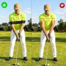 Golf Swing Training Aid - Swing Correction Arm Band, Unisex - / - 查看 6
