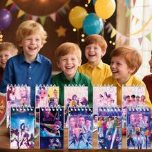 5pcs/Set K-Pop New Cartoon Notebook, K-Pop Cute Anime Character Pattern Portable Spiral Notebook 24 Pages, Children's Festival Gift, Random Delivery - Multicolor - View 6