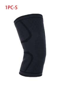 1pc S/M/L/XL Spring Outdoor Black Knee Pads, Elastic Sports Anti-Slip Soft Breathable Knee Pads Suitable For Dance, Volleyball, Basketball, Football, Tennis, Running, Fitness, Cycling - Black - View 13