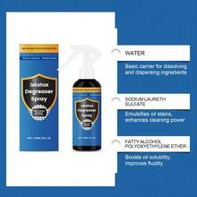 厨房炉灶及抽油烟机清洁剂，去除油渍和污垢，日常清洁喷雾 - 液體 - 查看 6