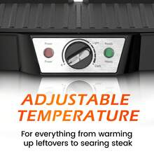 SUPERLEX Bbq Gril Sandwich Maker 1500W, 180° Fully Open Design, Equipped With Non-Stick Cooking Plate, Equipped With Precise Temperature Control System, With Anti-Scalding Handle, Suitable For Making Kitchen Breakfast Sandwiches, Steak, Seafood And Panini - UK Plug(220-240V) - View 9