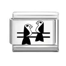 1件装DIY模块化手链，饰有星星、月亮、爱心和宠物眼睛元素，适合作为派对礼物送给朋友/情侣，适用于圣诞节、新年、万圣节、情人节等节日，设计精美，不锈钢材质。 - M294165 M294166 - 查看 33