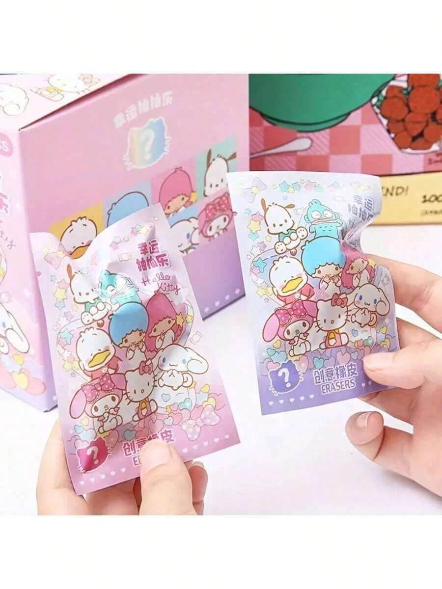 SANRIO 1/4/32pcs Family Portrait & Celestial Mystery Gift Box, Super Satisfying Set! Character Collection Box - PVC Figurine, Party Gift, Halloween/Christmas/Best Choice, Perfect Birthday Gift Mystery Box Blind Box - Multicolor - View 1