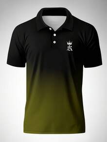 Kaos Polo Lengan Pendek Pria Terbaru, Ringan, dan Bernapas, untuk Olahraga Musim Panas - Dark Green - View 2