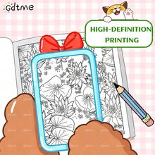 GDTME An Adult Coloring Book For Relaxation And Meditation, Featuring 24 Pages Of Mandalas, Beautiful Flowers, And Other Patterns. Exquisite And Unique, Mindfulness-Focused, Helps Relieve Work-Related Stress, Promotes Mental Health, And Makes A Great Birthday Gift, Anniversary Gift, Back-To-School Gift, Or Easter Gift For Family And Friends. Can Also Be Used As Stationery, Room Decor, Or Office Supplies. Size: 7.9 X 7.9'', Give 5 Stickers. - Relaxation Meditation - View 3