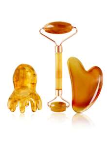 2/3/4pcs/Set Facial Beauty Massage Tool Kit, Including Gua Sha Board, Roller, Massage Stick, Face & Eye Massager, Head Massage Comb, Muscle Relaxation Small Tools, Suitable For Women Facial Beauty Massage - Multicolor - View 20